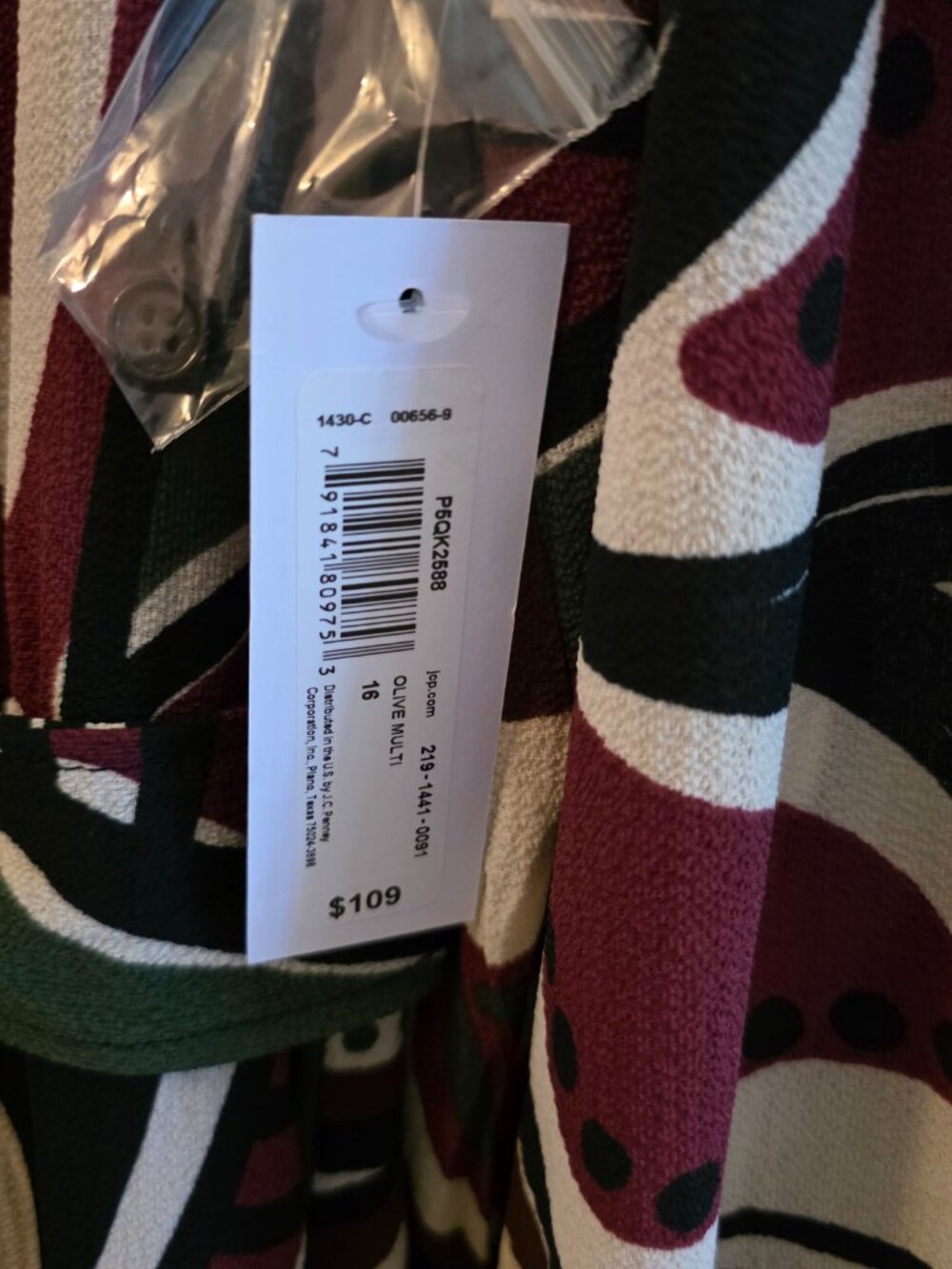 Premier Amour Womens Long Sleeve Floral Maxi Dress Plus multi Color size 16 Prod - Picture 5 of 7